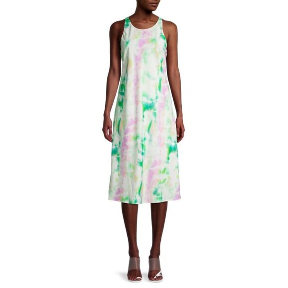 Amanda Uprichard Womens Tie Dye Racerback Midi Dress Sleeveless size Medium - Picture 1 of 12